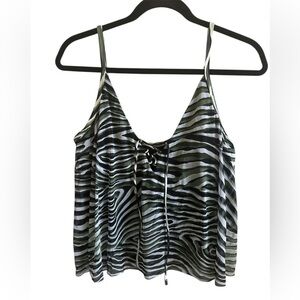 COCO REEF Women's Current Mesh Underwire Bra-Sized Tankini Top 38C